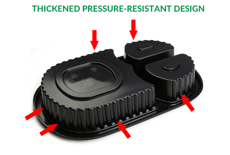 3 compartment food container