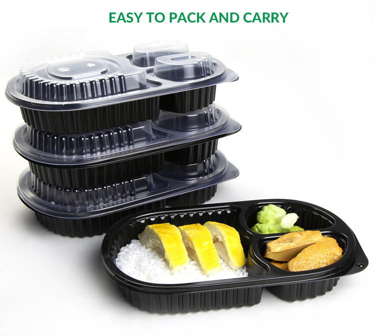 3 compartment food container