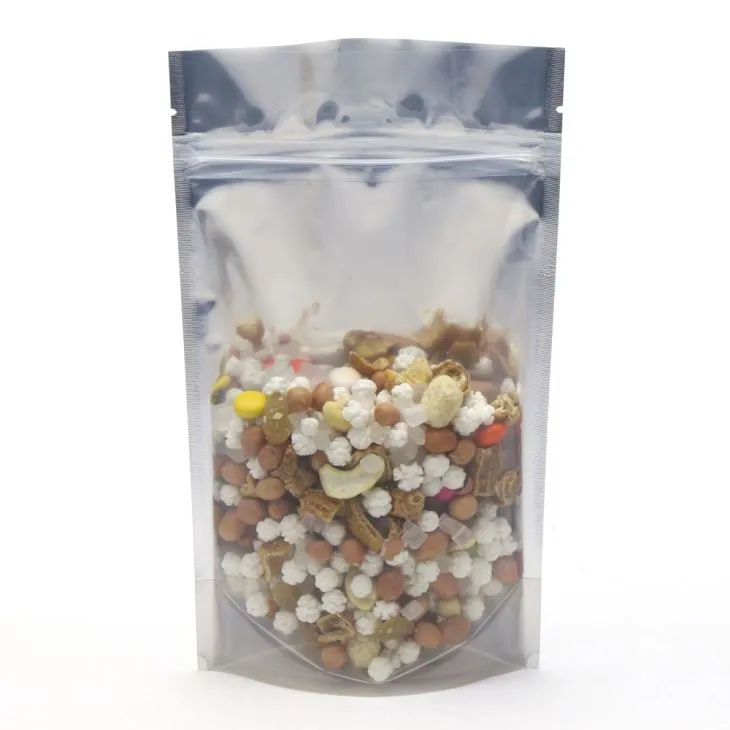 Prozorna aluminijasta folija stoječa torba