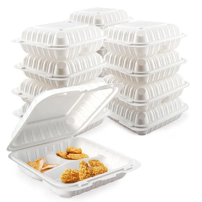 Tovarniška cena Črni kvadratni pokrov s pregibnim pokrovom iz plastike Embalaža za živila za ocvrt piščanec Posoda za hrano za trgovino z delikatesi