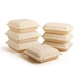 9x6inch Pp enkratno plastično posodo Mikrovalovna zamrzovalnik Kosilo Škatla za shranjevanje živil z zaklepnim pokrovom
