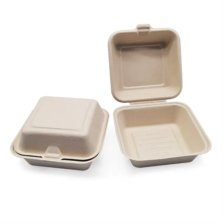 Papirnata posoda za hrano v obliki školjke