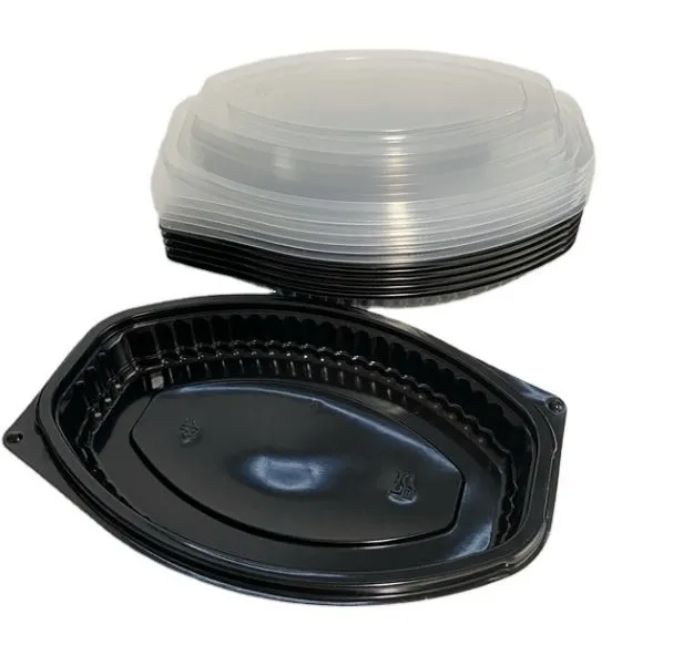 Ovalna posoda za pripravo obrokov z enim predelkom