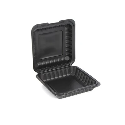 9x9" škatla Bento s pokrovom na tečajih za odstranitev