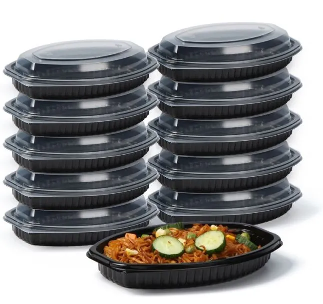 12oz PP ovalna posoda za na pot